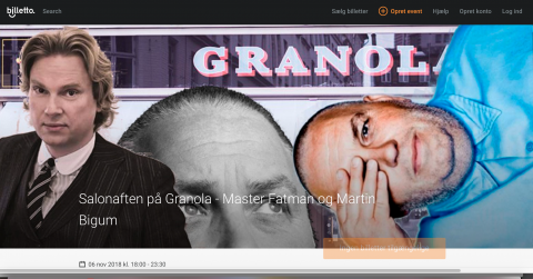 Martin Bigum, Master Fatman, Cafe Granola, Copenhagen, Værnedamsvej