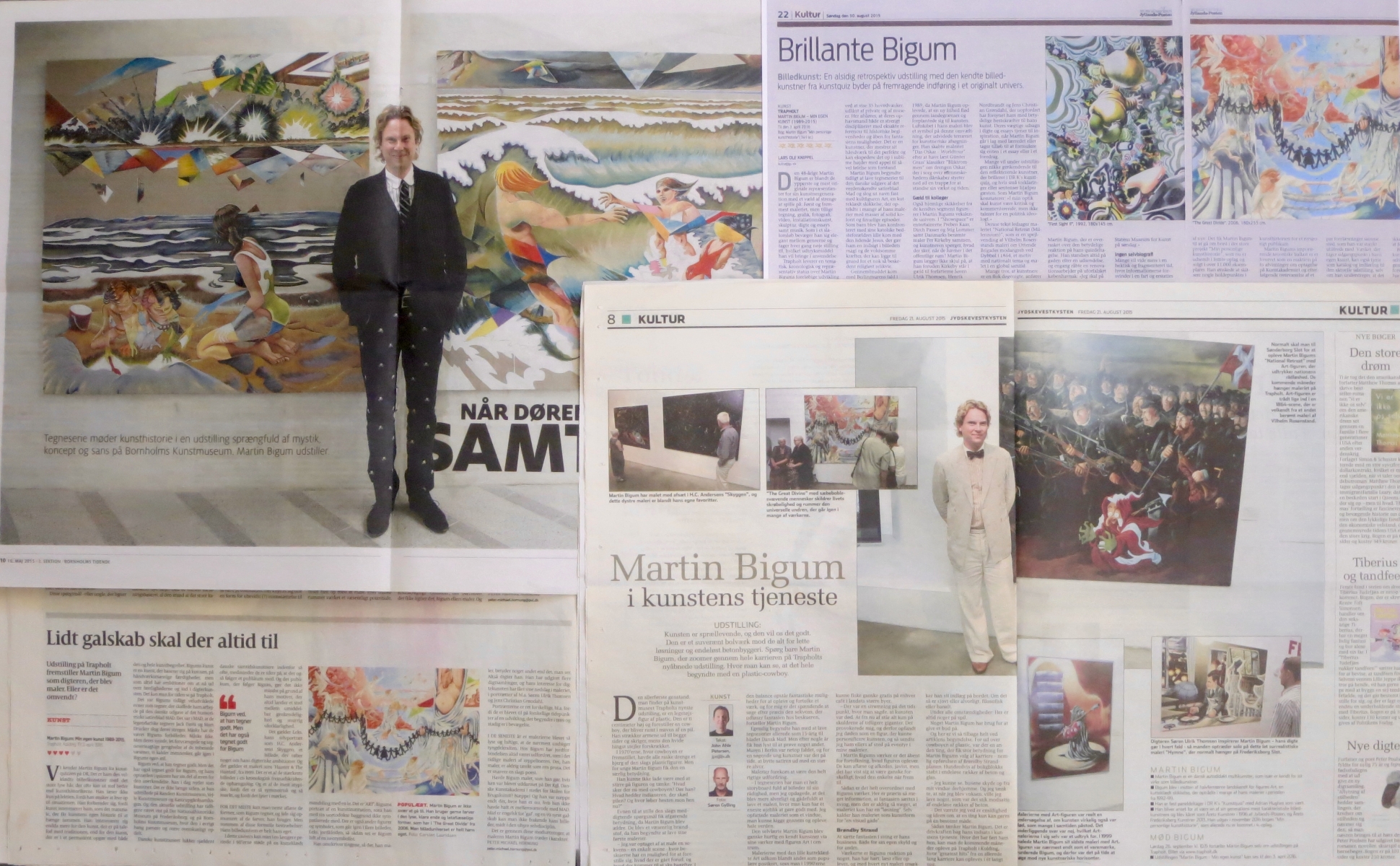 2015-16; Martin Bigum, Frederiksborg Castle, Bornholms Kunstmuseum and Trapholt Museum of Art, Kolding
