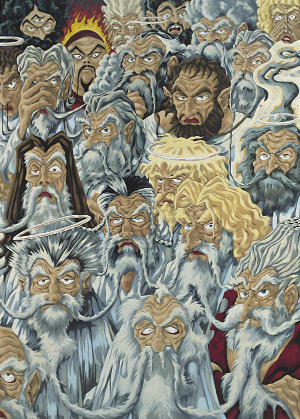 Disappointed Gods, 2003, oil on canvas, 190 x 135 cm, private collection, Air De Paris
