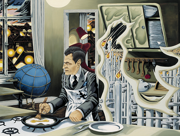 Hymne (the poet Søren Ulrik Thomsen), 2002-03, oil on canvas, 180 x 230 cm, Frederiksborg Castle
