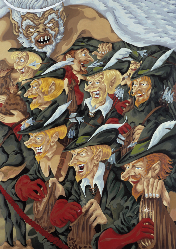 Red Right Hand, 2003-4, oil on canvas, 190 x 135 cm, private collection
