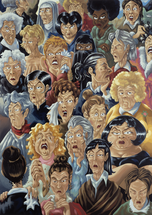 Disappointed Mothers, 2003, oil on canvas, 190 x 135 cm, private collection
