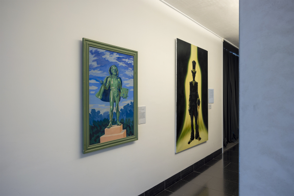 Installation view, J.F. Willumsen and Martin Bigum, Willumsens Museum, 2024, J.F. Willumsen and Martin Bigum, Som et møl mod flammen/ Like a moth to the flame, Willumsens Museum and Randers Kunstmuseum, Jan.-Oct. 2024, curated by Merete Sanderhoff