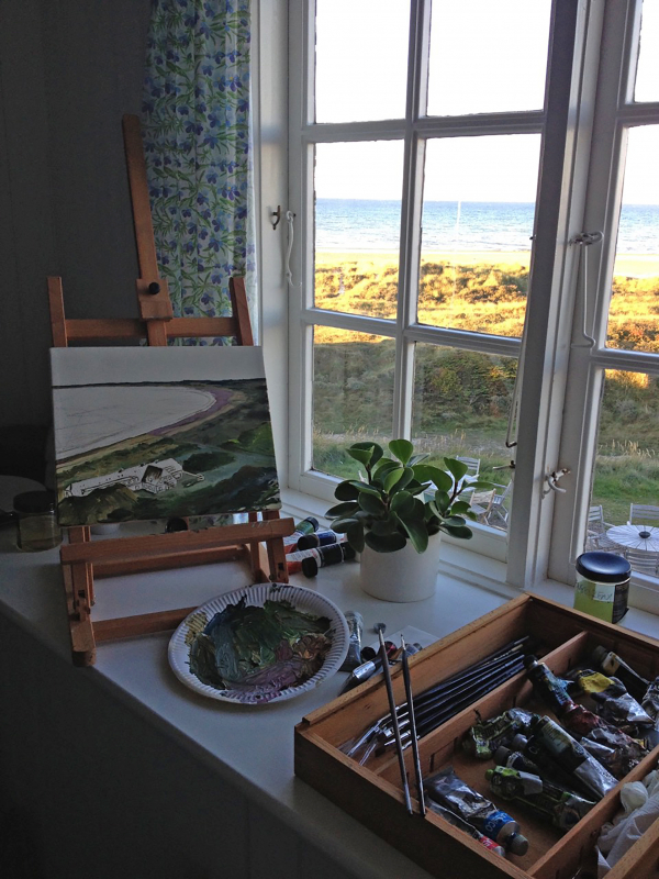 A days work, 2006, The ocean doesn´t sleep at night: Sea-, city- and landscape paintings by Martin Bigum, 2000-2021