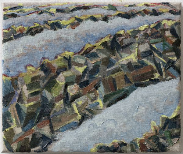 Atlantis, 2017, Oil on canvas w. rabbitglue, 25 x 30 cm, private collection