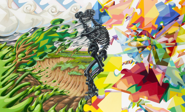 Structure Beneath Skin, 2008-9, oil on canvas, 160 x 263 cm, private collection