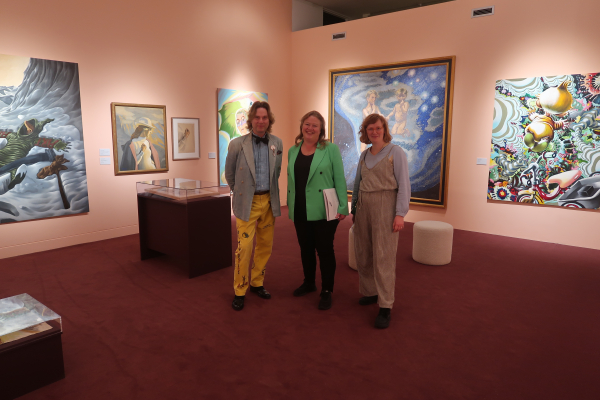 Martin Bigum, Director Lise Jeppesen, Inspector Julie Nyrup (both Randers Kunstmuseum), J.F. Willumsen and Martin Bigum, Som et møl mod flammen/ Like a moth to the flame, Willumsens Museum and Randers Kunstmuseum, Jan.-Oct. 2024, curated by Merete Sanderhoff