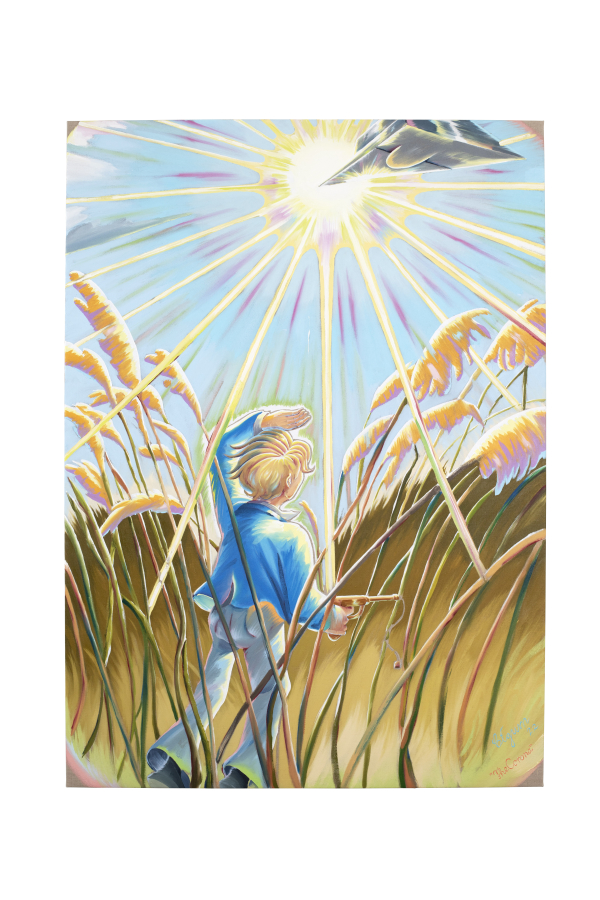 The Corona, 175 x 125 cm, oil on canvas w. rabbit glue, 2022, Art Basel Volta, Another World 2020-21