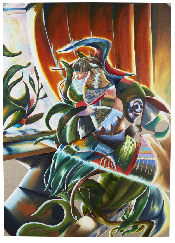 CoroNation, 175 x 125 cm, oil on canvas w. rabbit glue, 2021, private collection, Another World 2020-21