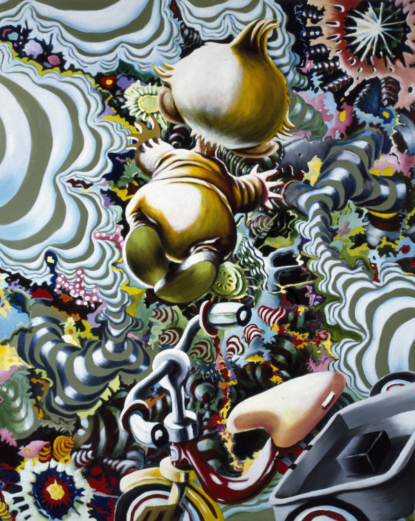 First sight 2, 1991, 180 x 145 cm, acrylic on canvas, Estate of Nils Erik Gjerdevik
