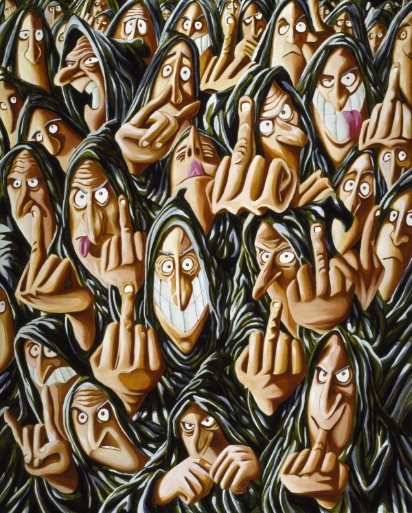 Advice For The Young At Heart, 1992, acrylic on canvas, 150 x 120 cm, private collection
