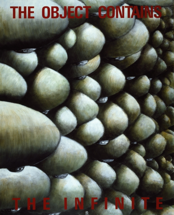 The Objects Contains The Infinite, 1990, acrylic on canvas, 180 x 145 cm, Kunst på Arbejdspladsens Samling

