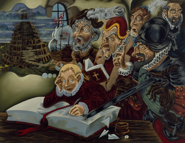 Childhood, 2002, Oil on canvas, 170 x 220 cm, Frederiksborg Castle, Denmark
