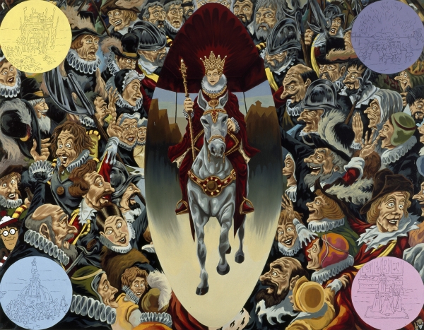 The Coronation, 2002, Oil on canvas, 170 x 220 cm, Frederiksborg Castle, Denmark