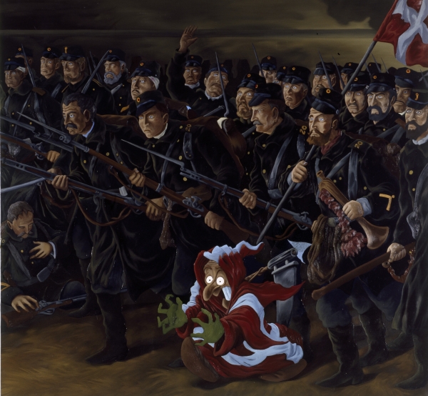 National Retreat (Millennium), 1996, oil on canvas, 200 x 210 cm, ARKEN-Museum of Modern Art
