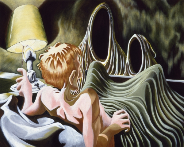 Radical Myth (Böcklin / Lemmerz), 1992, acrylic on canvas, 100 x 140 cm, private collection
