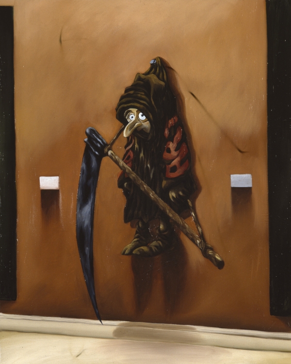 ART (on the wall), 1992-93, acrylic on canvas, 60 x 70 cm, private collection