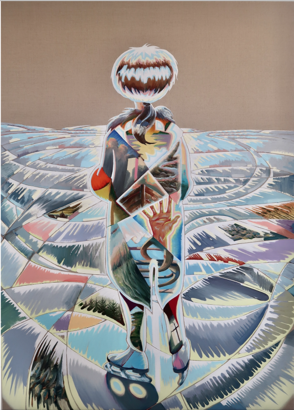 A sudden memory, 2020, Oil on canvas w. rabbitglue, 180 x 145 cm, Charlotte Fogh Gallery